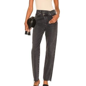 Agolde Criss Cross Straight Jeans in ‘Shambles’